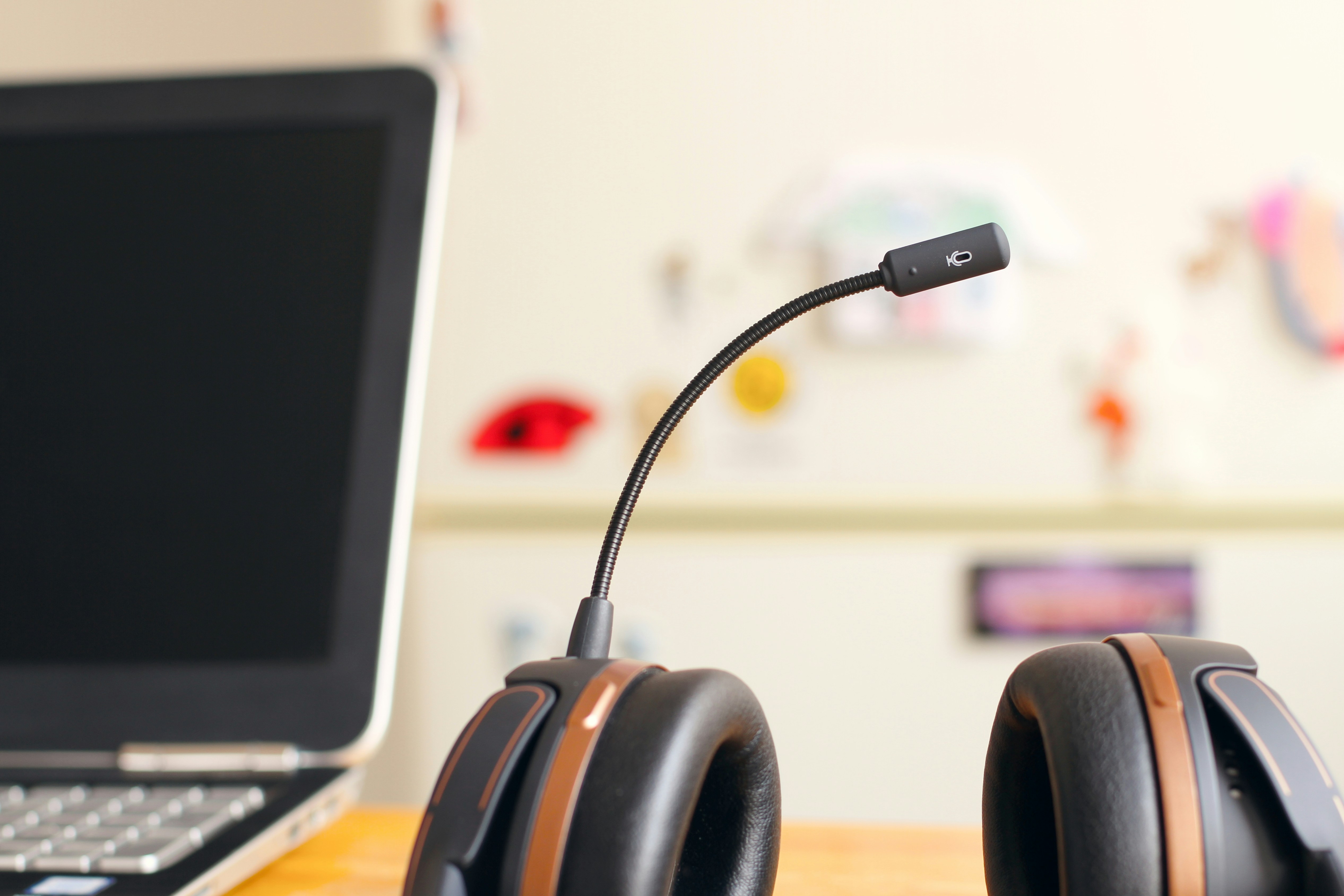 Headset with laptop